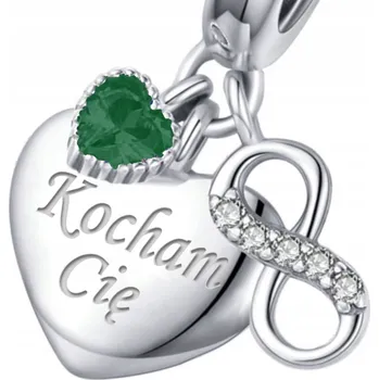 Přívěsek Přívěsek na náramky Trusky stříbrný srdce 925 s gravírováním