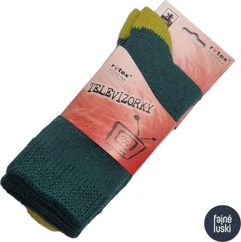 Dámské ponožky Televizorky dámské teplé ponožky 37-38 tmavě zelená