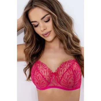 Podprsenka Nevyztužená podprsenka Biggi Marisa Sytě červená (amarant) 70E