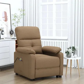 Křeslo Elektrické masážní křeslo hnědé textil IM_3073816