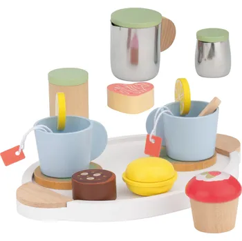 lupilu® Dřevěná sada nádobí a pomůcek do kuchyně