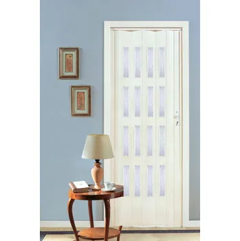 Interiérové dveře PETROMILA plastové shrnovací dveře bříza ROZMĚR: 62x200cm 930/62X