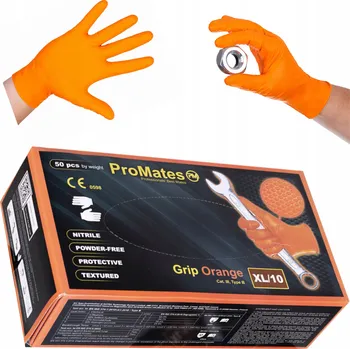 Pracovní rukavice Rukavice ProMates Orange velikost 9 - L 25 párů