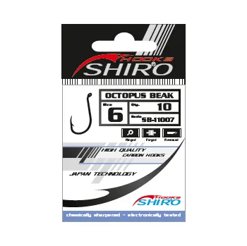 Rybářský háček SHIRO Háček Octopus(10ks) - očko, vel.3/0
