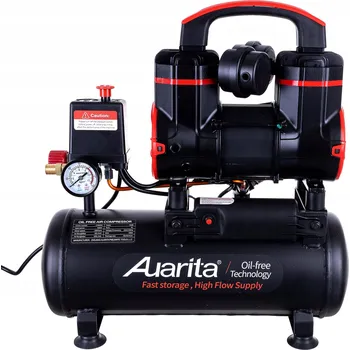 Kompresor BEZOLEJOVÝ KOMPRESOR AUARITA 900W 8L DVOUPISTOVÝ TICHÝ KOMPRESOR