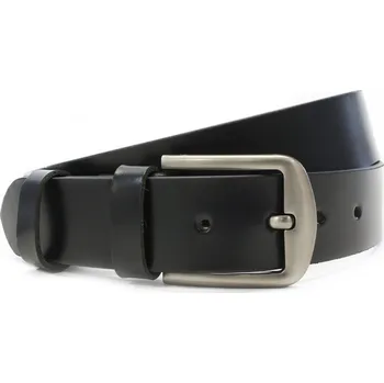 Módní doplněk Arwel Černý kožený hladký pánský opasek 913-5000-0-60-9012-40 Délka opasku: 115 cm