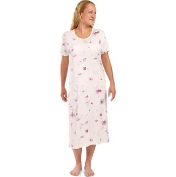 Dámská noční košile Lamido Dámská noční košile Líba K vínový květ 3XL (CZ62 / EU58 (3XL)) - doprava od 59 Kč