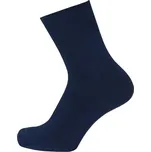 KNITVA 100% bavlněné ponožky EMIL - 5 párů modrá tmavá 42