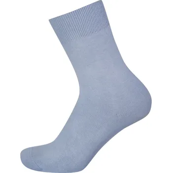 Pánské ponožky KNITVA 100% bavlněné ponožky EMIL - 5 párů modrá světlá 41