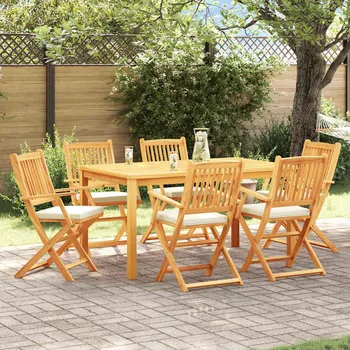 Skládací židle s polštářem 6 pcs Bílá 49 x 57,5 x 92cm IM_3329127