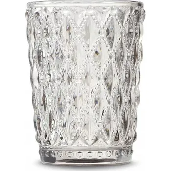 Svícen SVÍCEN NA ČAJOVÉ SVÍČKY, LUCERNA ANDRENA Ø7/ V9 CM SKLO