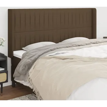 Ložnice Čelo postele typu ušák tmavě hnědé 203x16x118/128 cm textil IM_3119843