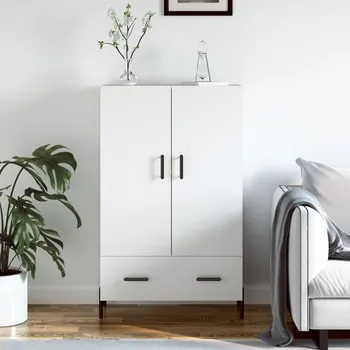 Příborník do zásuvky Skříň highboard bílá 69,5 x 31 x 115 cm kompozitní dřevo IM_828244