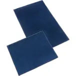 Koupelnová souprava MICRO BANY GOLD TMAVĚ MODRÁ, 100x60cm (předložka) + 60x50cm (na WC)