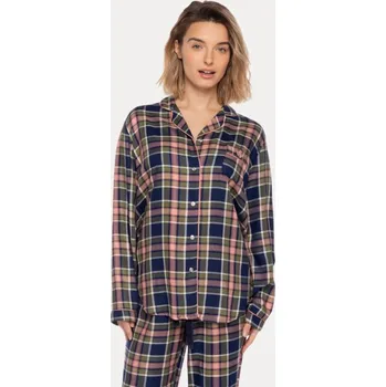 Dámské pyžamo GUASCH Dámské pyžamo MARGO, Mix, V dárkovém boxu, Bavlna 57% / Viskóza 43%, Dlouhý rukáv - vel. L