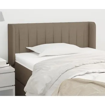 Čelo postele typu ušák taupe 103 x 16 x 78/88 cm textil IM_3119000