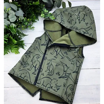 Dívčí vesta Kulišárny Softshell vesta/křivák DINOSAUR VELIKOST: 116