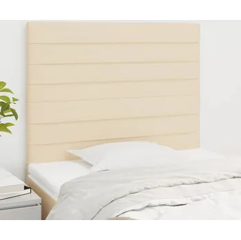 Čelo postele krémové 100x5x118/128 cm látkové IM_3116467