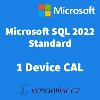 Operační systém Microsoft SQL Server 2022 Standard 1 Device CAL, druhotná 359-07049