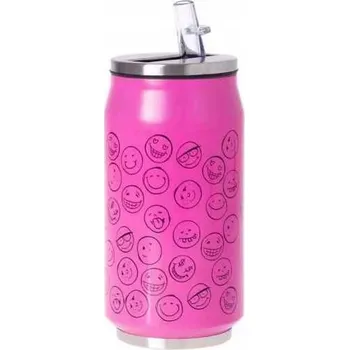 Termohrnek Hrnek termiczny Odelo buźki różowa puszka bidon do szkoły auta 350 ml