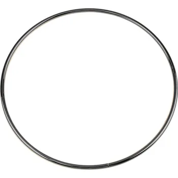 Kovový kruh / ucho na tašku Ø21,3 cm, barva 3 nikl černý