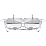 AMBITION Helios 2 x 2,5 l - zapékací (servírovací) mísa s ohřívačem na čajovou svíčky