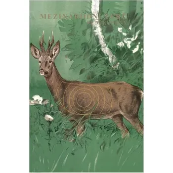 Terč na sportovní střelbu Terč mezinárodní redukovaný na 50 m - srnec