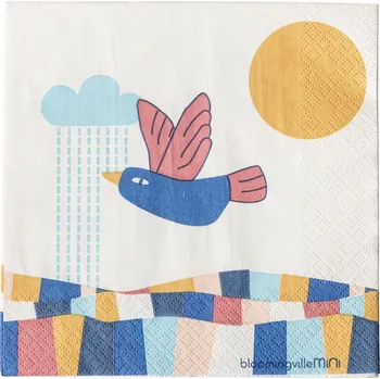 Papírový ubrousek Bloomingville, Papírové ubrousky Colorine, 33 x 33 cm, 20 ks - Formadore