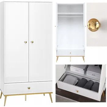 Šatní skříň Skříň Konsimo ISORIA 92 x 190 x 53 cm bílá