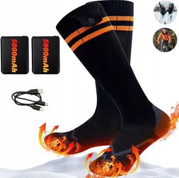 Pánské ponožky PONOŽKY USB TERMO ZIMNÍ OHŘÍVAČ NOHOU