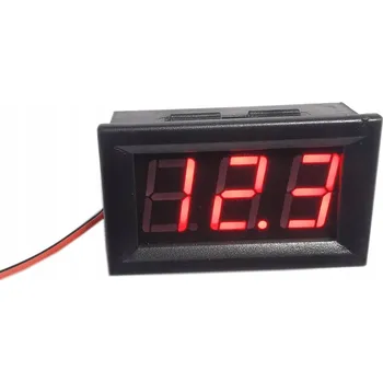 IP kamera DIGITÁLNÍ VOLTMETR 5V - 120V DC ČERVENÝ