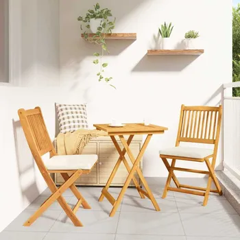 Zahradní sestava Zahradní bistro set 3 pcs Hnědá Masivní akátové dřevo IM_42000951