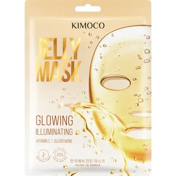 Pleťová maska KIMOCO Jelly Rozjasňující želé Textilní maska s vitamínem C – vyživuje a rozjasňuje