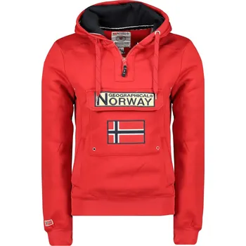 Pánská mikina GEOGRAPHICAL NORWAY mikina pánská GYMCLASS 054 XL červená