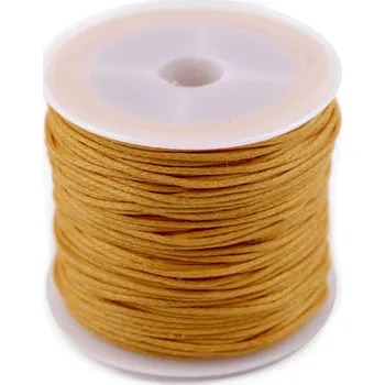 Šňůra bavlněná Ø0,8 mm voskovaná