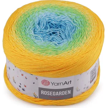 Příze Bavlněná pletací příze Rosegarden 250 g, barva 13 (310) oranžovožlutá