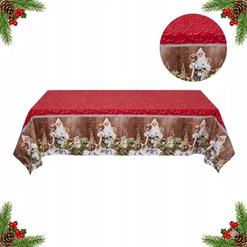 ubrus VÁNOČNÍ UBRUS NA ŠTĚDROVEČERNÍ STŮL 150x180cm - DEKORACE NA VÁNOCE