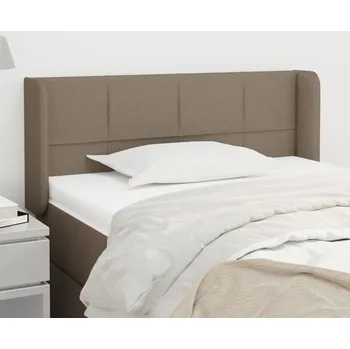 Čelo postele typu ušák taupe 103 x 16 x 78/88 cm textil IM_3118762