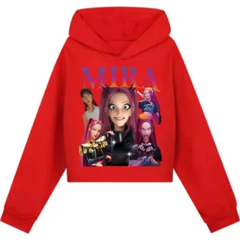 Chlapecký svetr KPop Demon Hunters (Lovkyně démonů) KPop Demon Hunters - kratší dívčí mikina (mix barev) Barva: červená (5), Velikost: 120