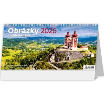 Kalendář Obrázky zo Slovenska slovenský stolní kalendář 2026 S351-26 Nižší cena pro více kusů!