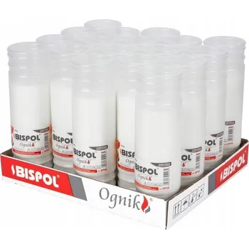 Svíčka Parafínové vložky do hřbitovních svíček Bispol WP6N 144h 6 dní 18 kusů