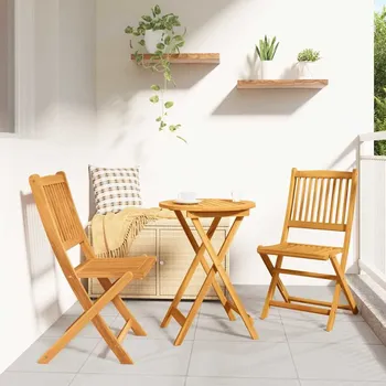 Zahradní bistro set 3 pcs Hnědá Masivní akátové dřevo IM_42000947