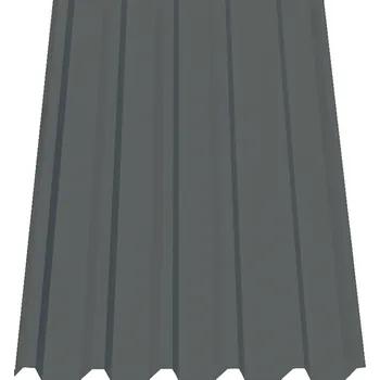 Střešní krytina Satjam Trapezový plech SAT 35W polyester 0,63mm, RAL9006, stěnový profil