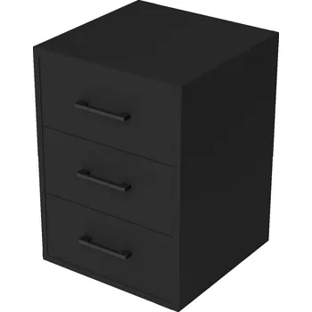 Zásuvkový kontejner KONTEJNER POD STŮL NOČNÍ STOLEK SE 3 ZÁSUVKAMI NA KOLEČKÁCH K003 MARCOGAME