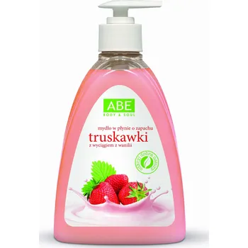Mýdlo Tekuté mýdlo na ruce ABE BODY & SOUL jahoda 500 ml