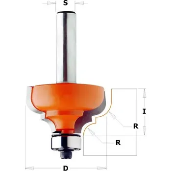 Příslušenství k frézce C94435011 C944 Profilová fréza s ložiskem - R6,4-4,8 D35x18,5 S=8 HW