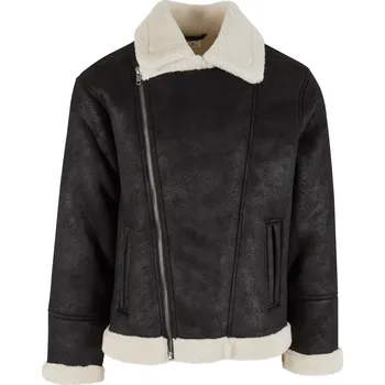 Pánská bunda URBAN CLASSICS TB7048 BLACK/WHITE SAND M