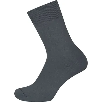 Pánské ponožky KNITVA 100% bavlněné ponožky EMIL šedá tmavá 45
