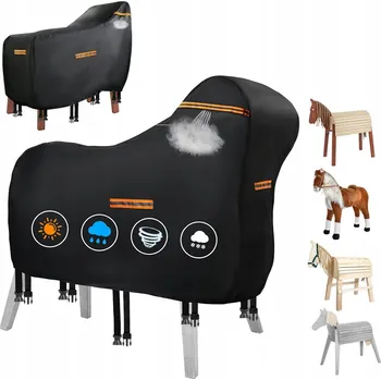 Krycí plachta VODĚODOLNÝ KRYT / PLACHTA NA ZAHRADNÍHO KONĚ 160 x 70 x 110 CM - PEVNÝ A ODOLNÝ