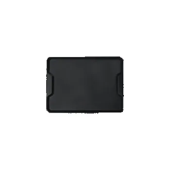 Jídelní podnos ergonomický s uchy, grafitová černá, 415x305 mm